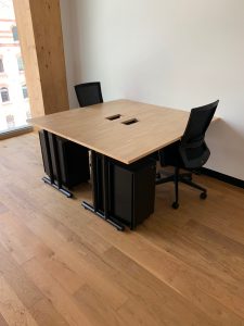 Installation of 500 fixed height workstations-Mariquino - Furniture installation melbourne