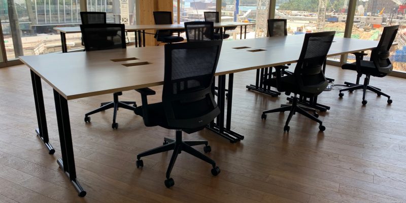 furniture Installation of 500 fixed height workstations-Mariquino - Furniture installation melbourne